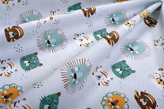 Dimcol Сет Единично Big Cats 28 Светло Аква 160x240 см