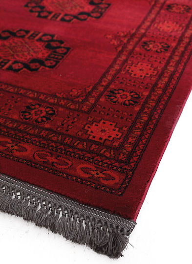 Royal Carpet Afgan Χειροποίητο με Κρόσια 240x300cm D.red