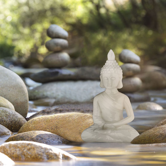 Figurină Buddha Relaxdays 17x11x7cm Albă