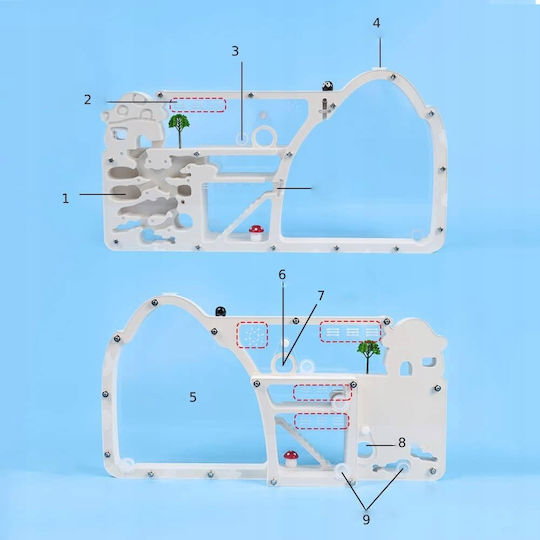 Formikarium Terrarium Furnici Educațional Creștere 27.5cm XXL Starter