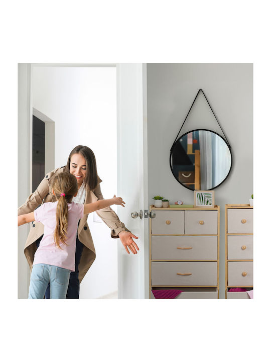 Sertar De Depozitare Din Lemn Metal Și Țesătură L58xL32.5xÎ94cm