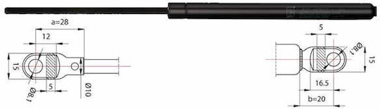 Hood Shock Absorber Metzger 2110265