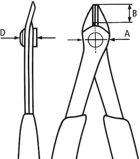 Knipex Κόφτης Καλωδίων Μήκους 125mm