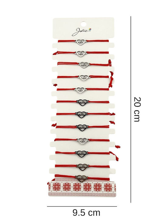 Alista Home Set Brățări Talisman Pentru Femei Cu Design Inima Din Oțel 20cm