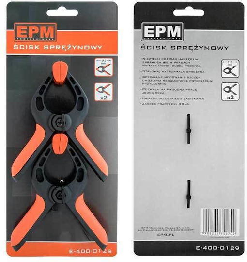 EPM E-400-0129 Clamp Set Spring Maximum Opening 110mm
