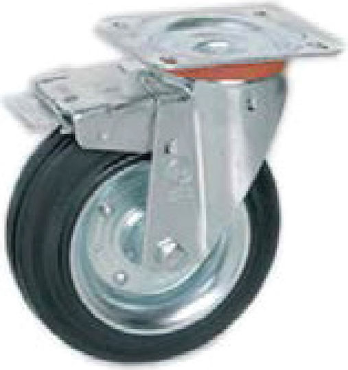 Tellure Rota Rota Rad Drehend mit Bremse 80mm