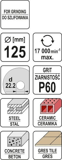 Universal Grinding Disc 125mm P60