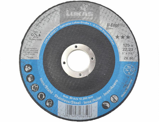 Disc de șlefuit Lukas 125mm Zk 80 margine U Pro Leaf