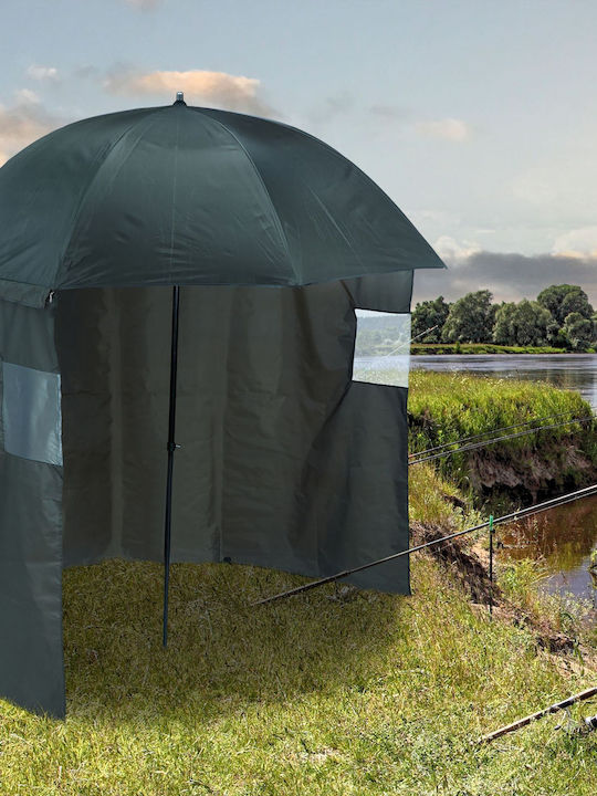 Umbrelă Rotundă Din Aluminiu Verde Φ2.16xÎ1.75m
