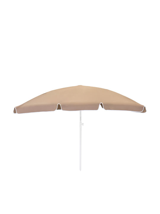 Hängender Quadratischer Aluminium Garten- und Terrassen-Sonnenschirm Beige 2x2m