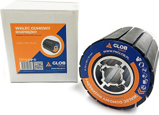 Glob Tools Rubber Expansion Roller 90x100x19mm Satin Finisher