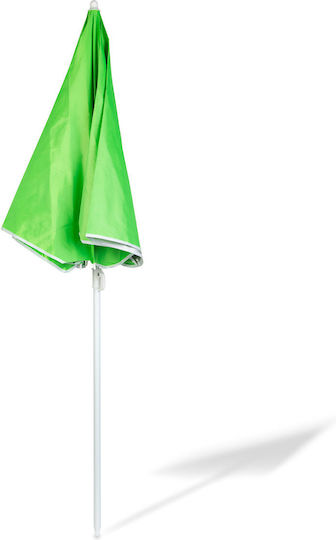 Umbrelă Pliabilă De Plajă Diametru 1.55m Cu Protecție UV Verde