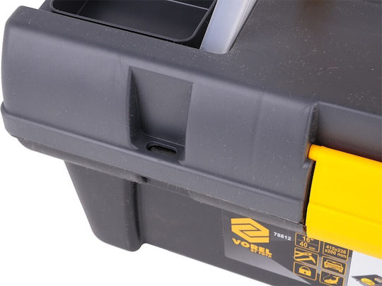 Vorel Pro Hand Tool Case Plastic Dimensions: W41.5xD22.6xH20cm