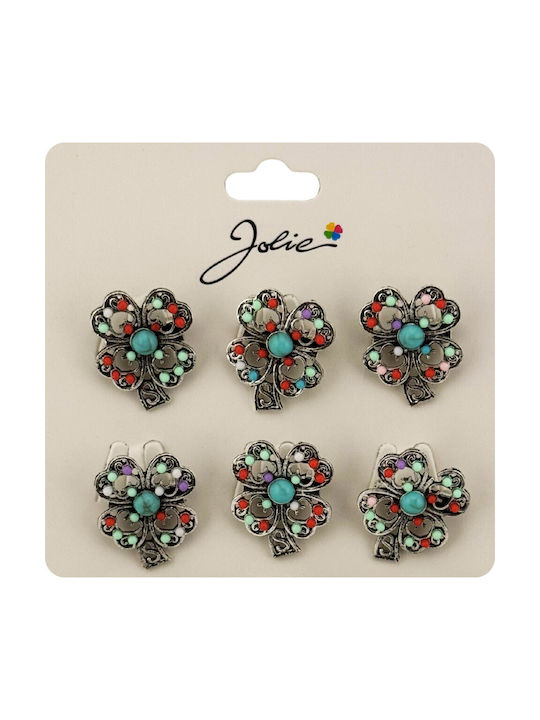 Alista Home Set Silver White Pins