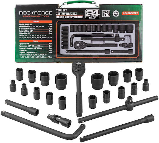 Rockforce Καστάνια με Καρυδάκια 1\2" 24τμχ