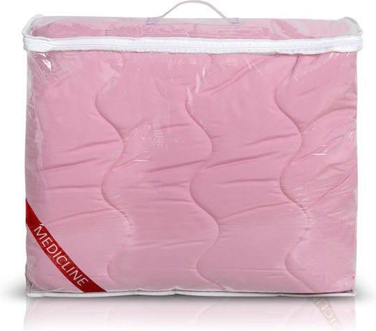 AIO Factory Πάπλωμα Ημίδιπλο με Γέμιση Microfiber 180x200εκ. Ροζ