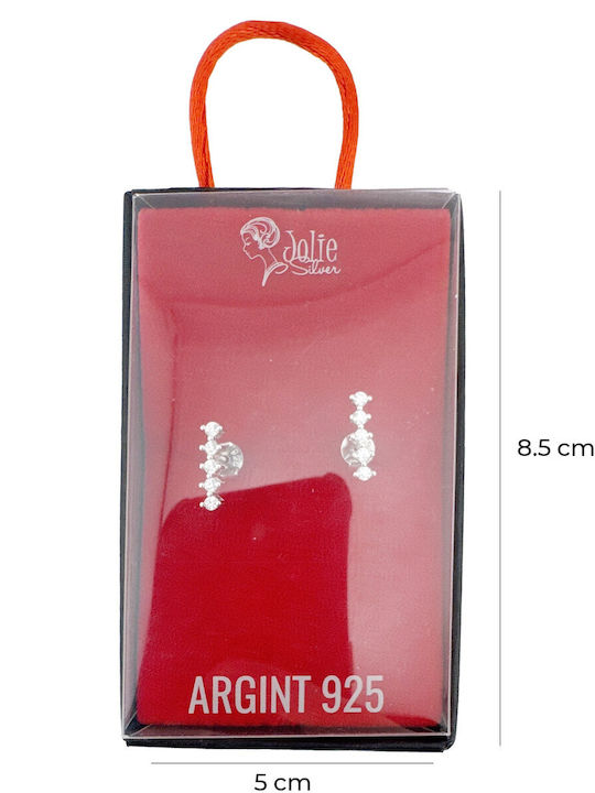 Alista Home Обици На Винт От Сребро С Камъни
