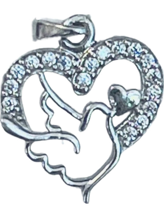 Alista Home Charm Inimă din Argint cu Zircon
