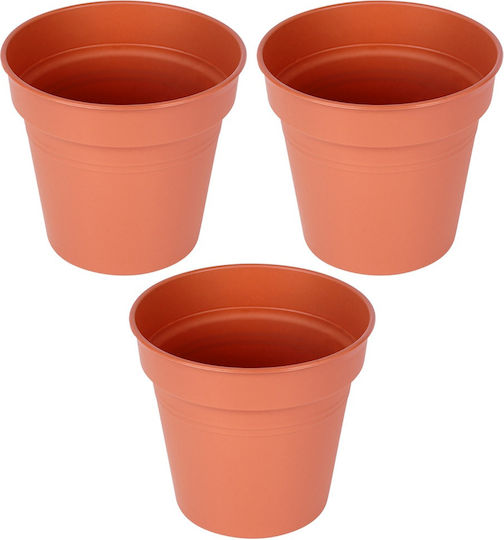 Progarden Set 3 Töpfe Kunststoff