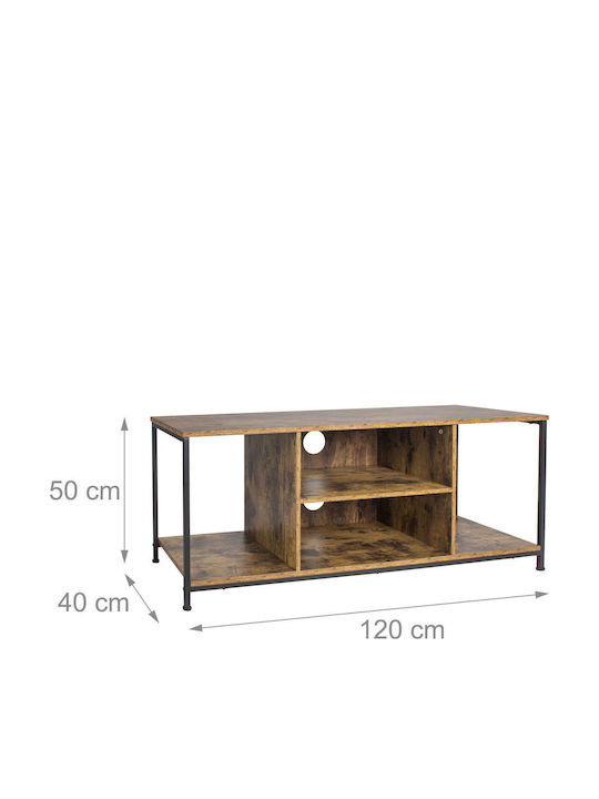 TV Stand Brown/Black M50xL120xH40cm