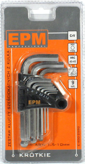 EPM Set 9 Allen Wrenches
