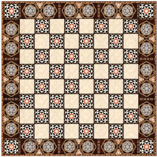 La Belle Maison Handmade Chess from Wood with Chess Pawns 36x36cm D1234-1