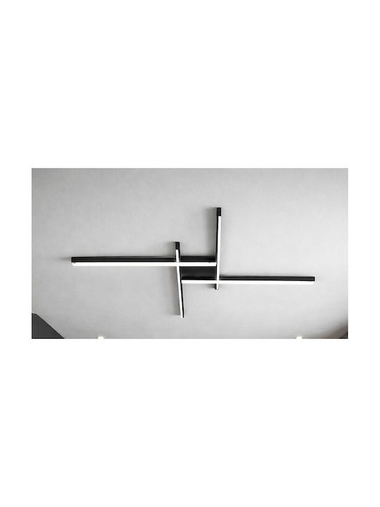 Home Lighting Ceiling Mount Light 90cm Black with Integrated LED