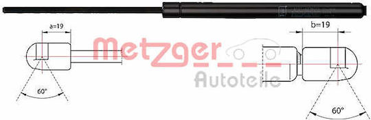 Metzger Trunk Shock Absorber 2110535