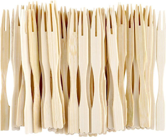Excellent Houseware Hölzernes Gabel Einer Verwendung 100Stück