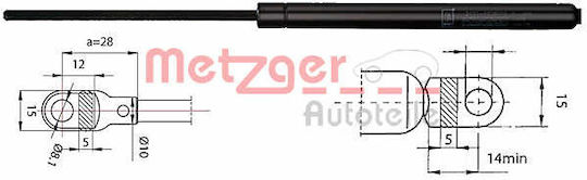 Metzger Trunk Shock Absorber 2110284