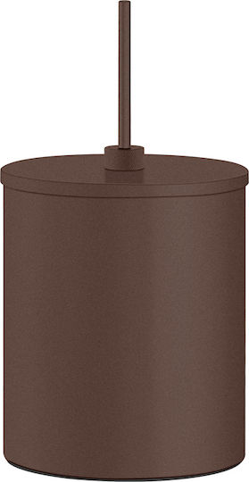 Sanco Metallic Bathroom Bin 5lt Brown