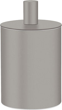 Sanco Metallic Set Bathroom Brush and Trash Can Bronze