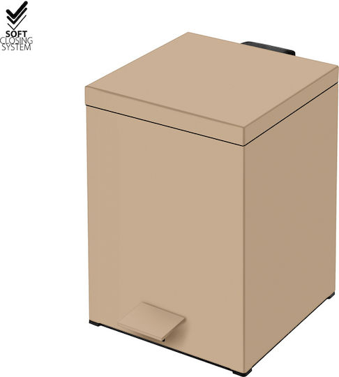 Sanco Metallischer Badezimmer Behälter Soft Close 5lt Grau