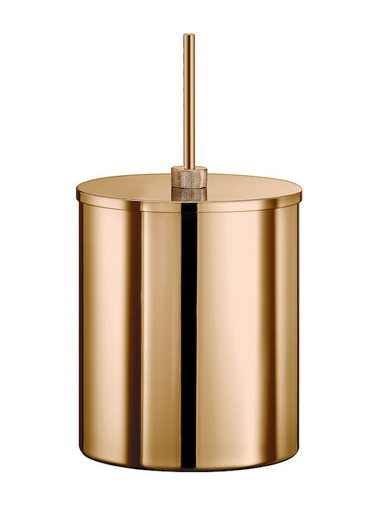 Sanco 190025-M102 Metallischer Badezimmerbehälter 5lt Beige