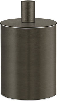 Sanco 80101-M25 Metallic Set Bathroom Brush and Trash Can Bronze