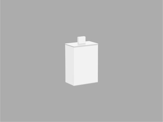 Sanco Metallic Set Bathroom Brush And Trash Can Bronze