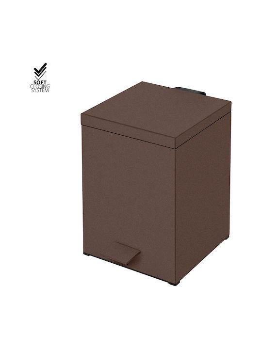 Sanco Coș Metalic De Baie Cu Închidere Lentă 5lt Bronz