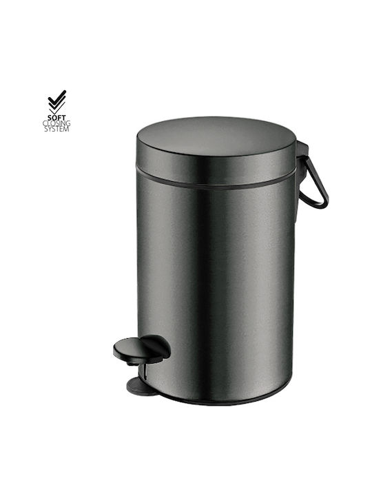Sanco Metallischer Badezimmerbehälter Soft Close 3lt Bronze