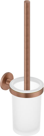 Sanco 91595-A75 Glass Bathroom Toilet Brush Brown