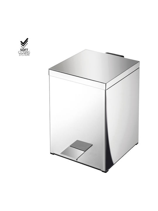 Sanco Μεταλλικό Καλαθάκι Μπάνιου Soft Close 5lt Μπρονζέ
