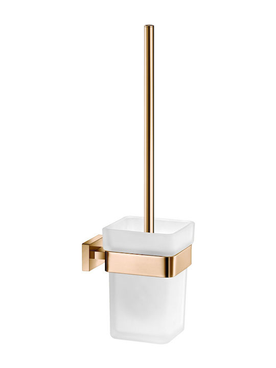 Sanco Glass Bathroom Toilet Brush Brown