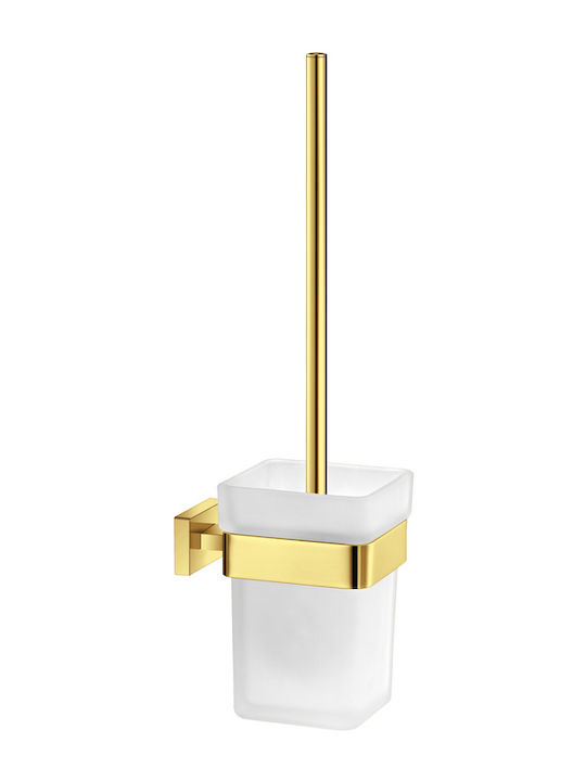 Sanco Glass Bathroom Toilet Brush Brown