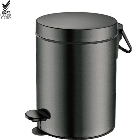 Sanco Metallic Bathroom Bin Soft Close 5lt Bronze