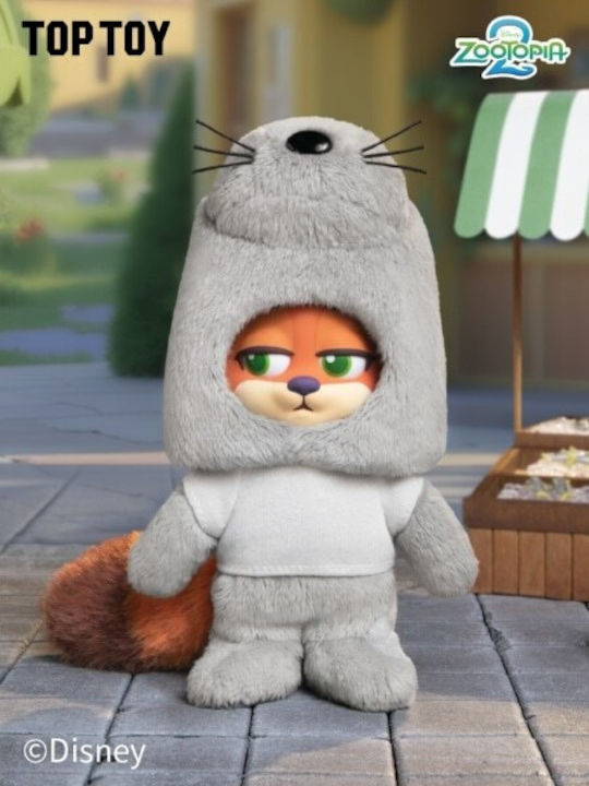 Plushy Keychain Disney Zootopia Nick & Judy Best Undercove Series Plush Keychain Blind Box 1pc 1pc Random Selection