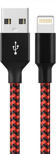 Telefon Datenkabel Flippy Usb Zu Blitzkabel Kompatibel Mit Iphone 1 M Länge Dreieck Geflochten In 2 Farben Rot Schwarz