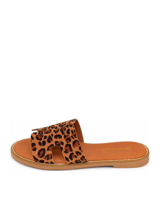 Damen Flache Sandalen Braun SM-MRS-F11-26SA-KAMEL
