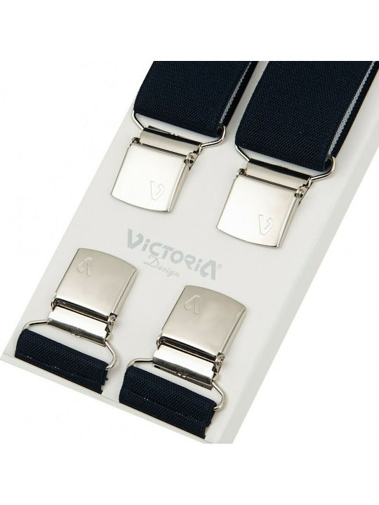 Victoria Suspenders Monochrome Navy Blue Victoria Suspenders Monochrome Navy Blue