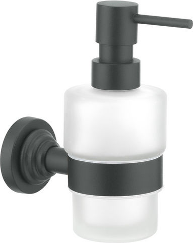 Sanco Vintage 120522-M116 Wall Mounted Glass Black Dispenser