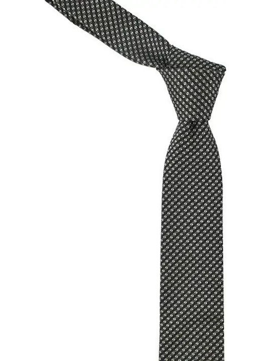 Hugo Men's Silk Printed Tie In Black Colour