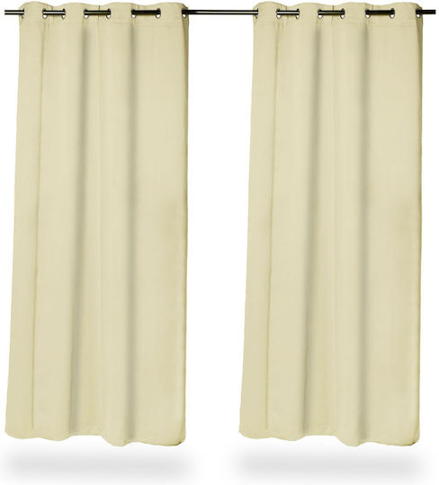 Relaxdays Cu Capse Bej 135x245 cm Relaxdays Cu Capse Bej 135x245 cm